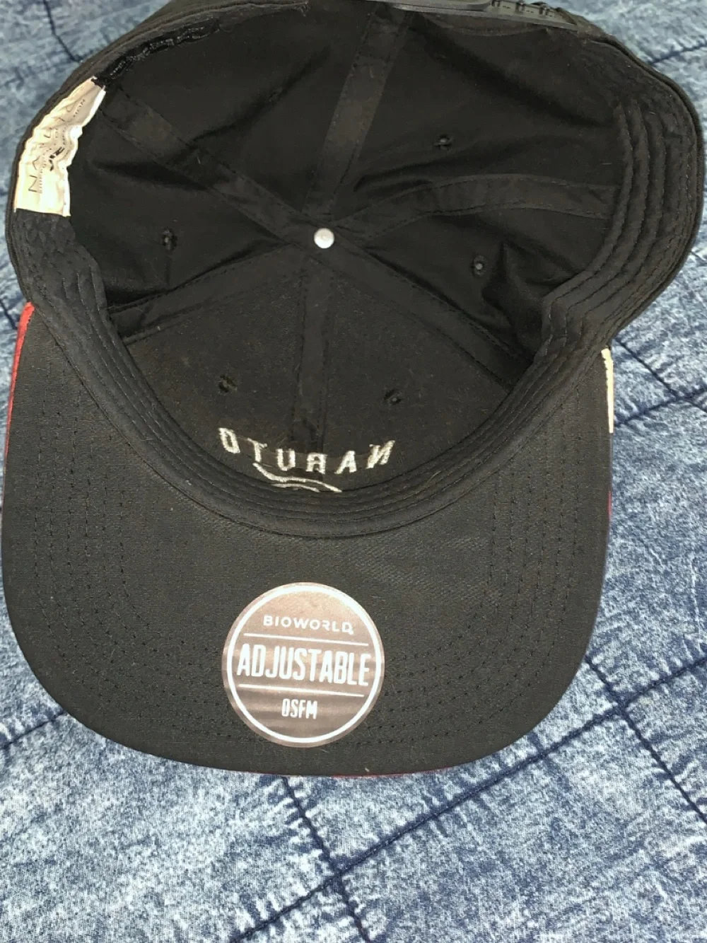 Bioworld Adjustable Black Baseball Cap brand new with new Mario medium sweats - Picture 1 of 6
